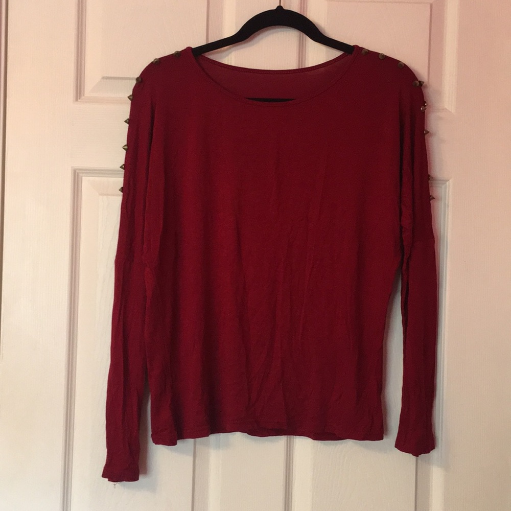 Edgy Top with Long Spiked Sleeves